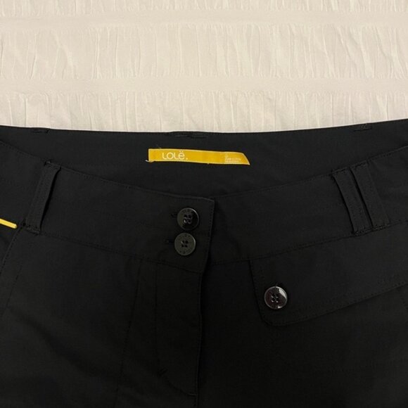 Lole Shorts Black Belt Loops Four Pockets Water Repellent Hiking Upf 50+ Summer - Picture 6 of 11